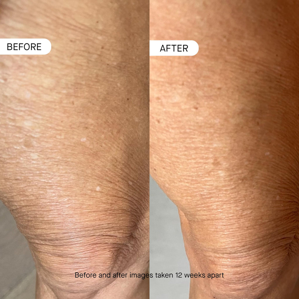 OneSkin BODY OS-01 silky texture close-up showing lightweight hydrating formula