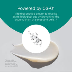 OneSkin BODY OS-01 texture close-up shows creamy, fast-absorbing hydration for smooth skin.