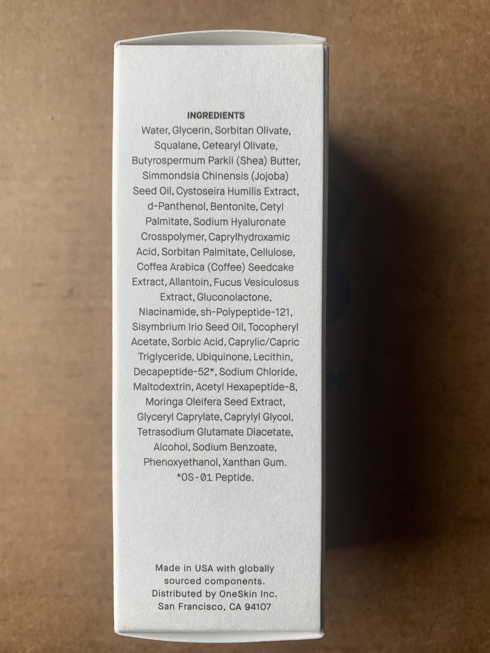 oneskin EYE OS-01 refill product on a clean surface with clear labeling for reference.