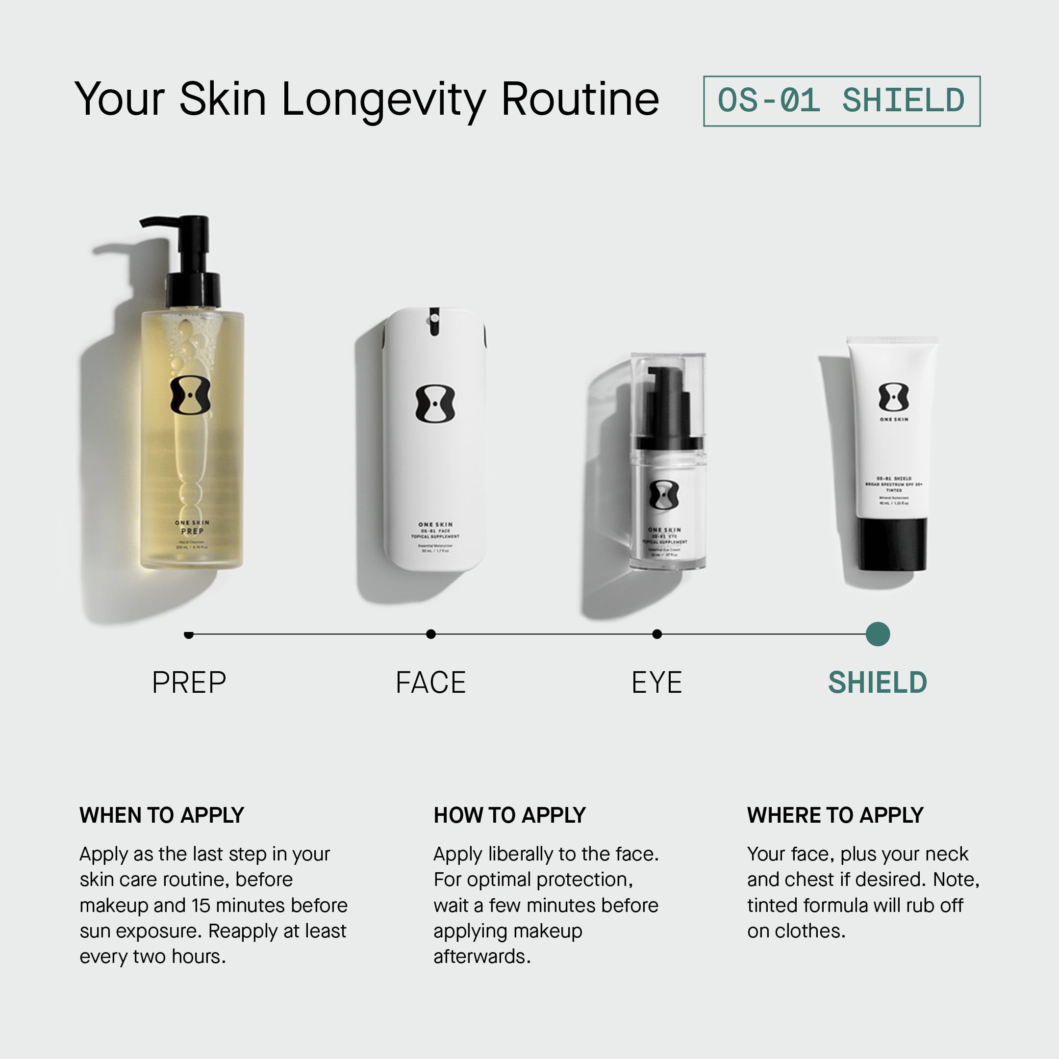 OneSkin FACE SPF OS-01 outdoor-scene sun protection under daylight