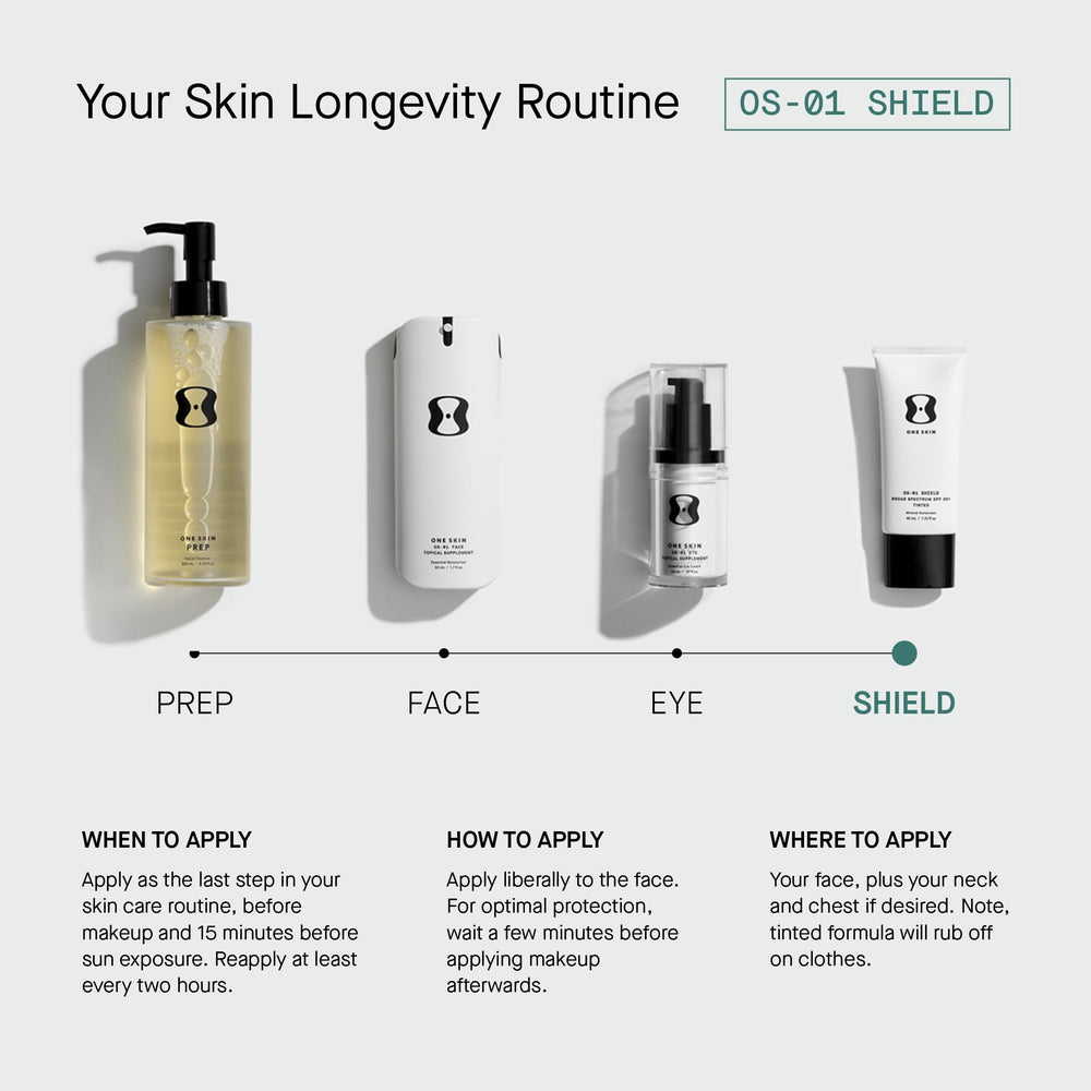 OneSkin FACE SPF OS-01 outdoor-scene sun protection under daylight