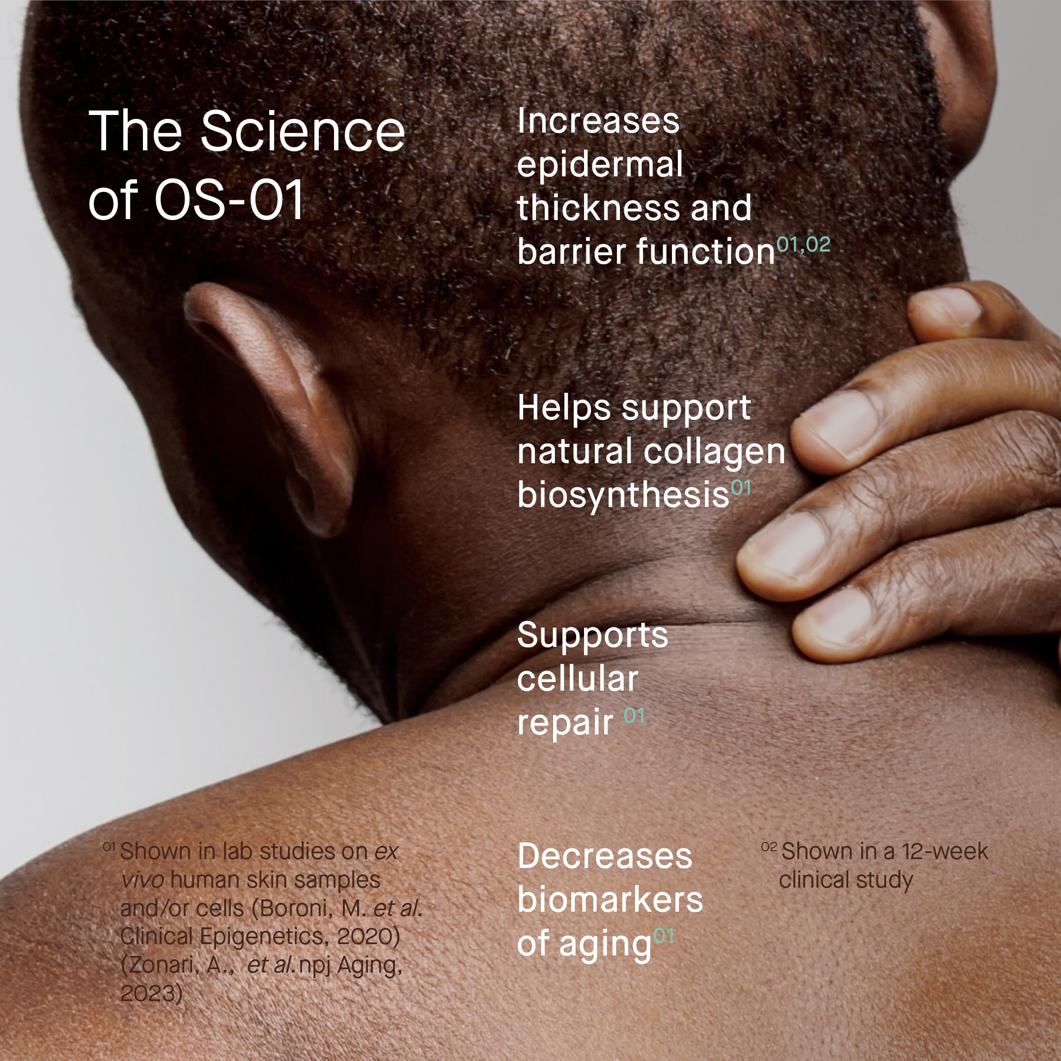 OneSkin FACE SPF OS-01 tinted-untinted showcase for diverse skin tones.