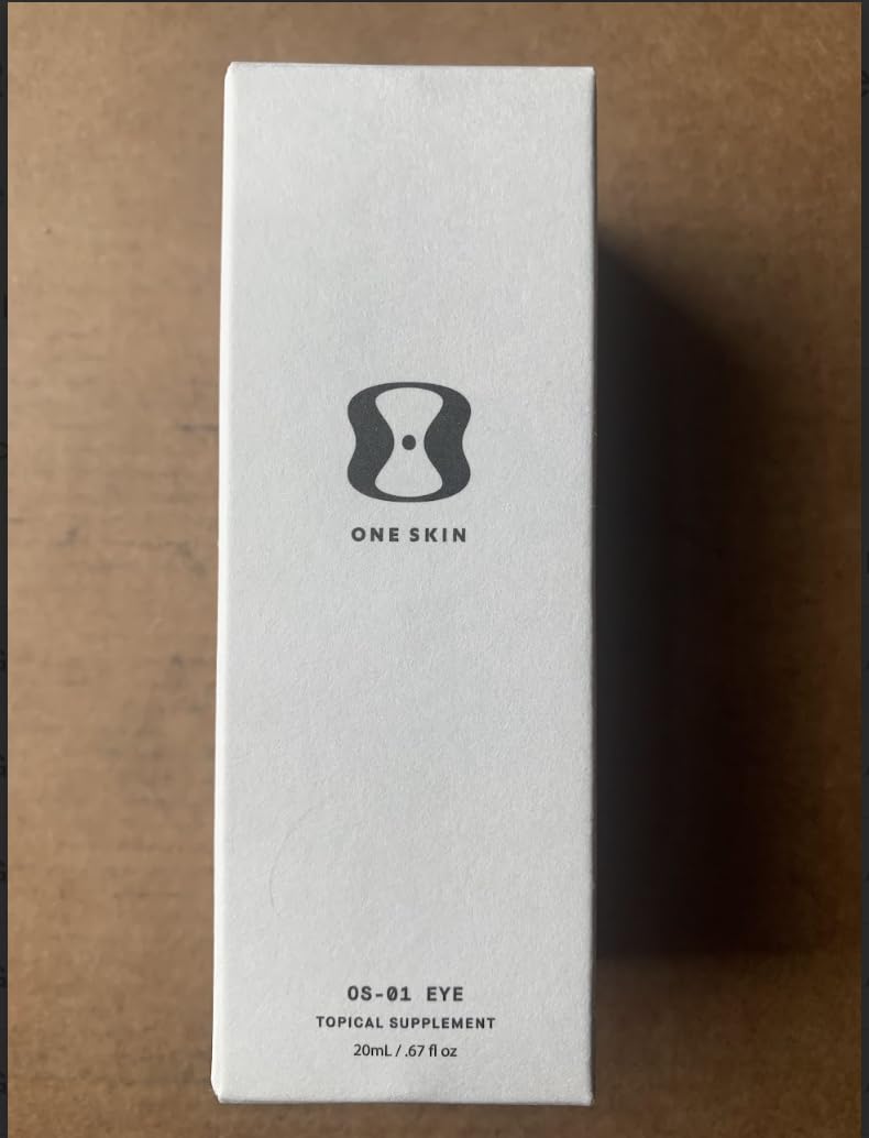 OneSkin OS-01 Eye long-term-care concept communicates ongoing rejuvenation potential.