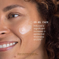 OneSkin OS-01 Face Neck Decolletage application demonstrates multi-area use for balanced hydration.