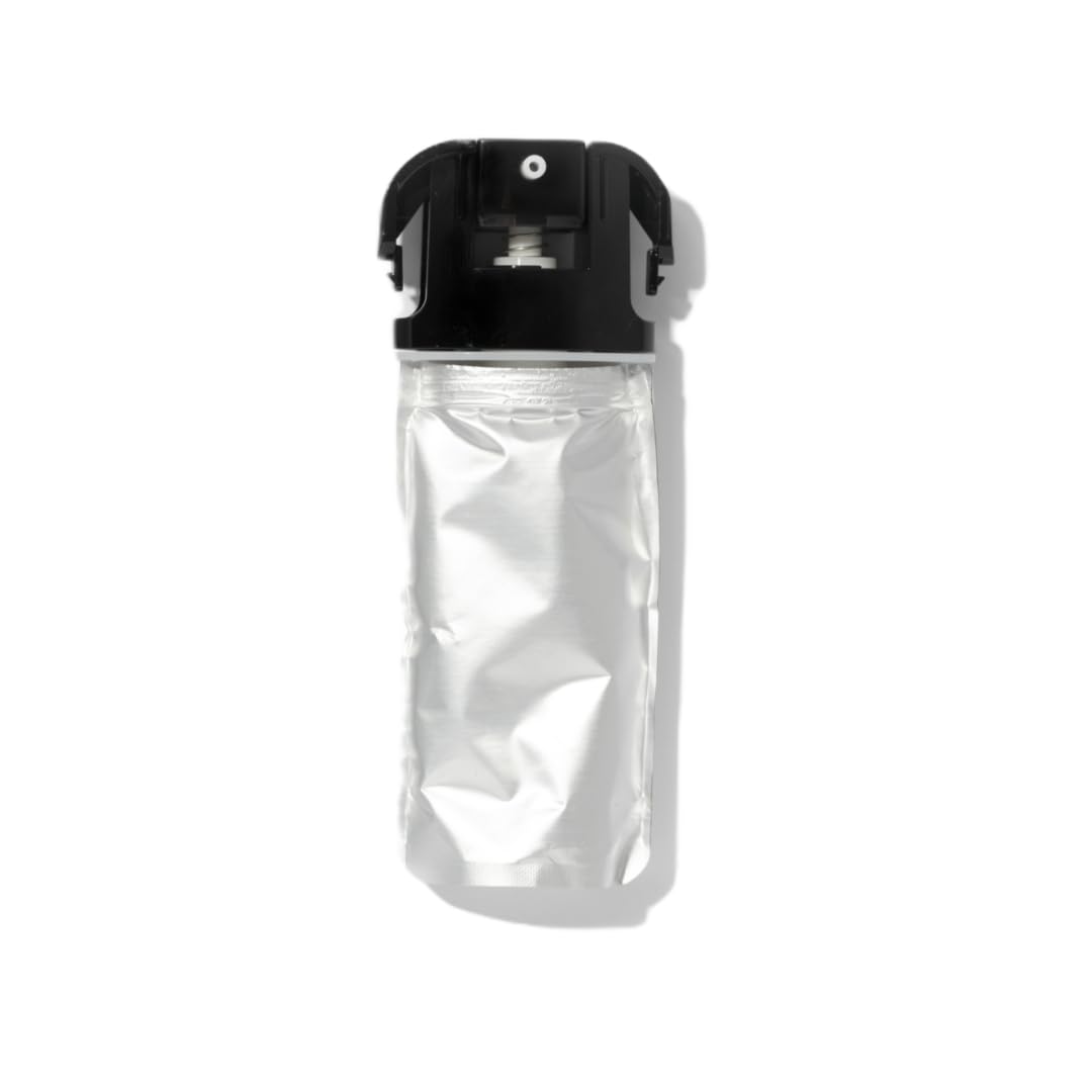 OneSkin OS-01 Face refill pump close-up showing sustainable bottle compatibility
