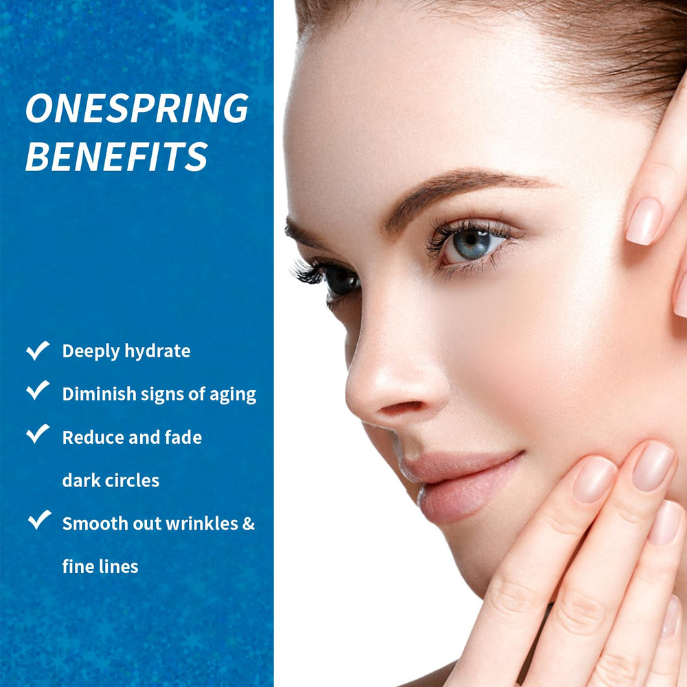 Onespring Eye Gel Pads featuring hyaluronic acid for long-lasting hydration