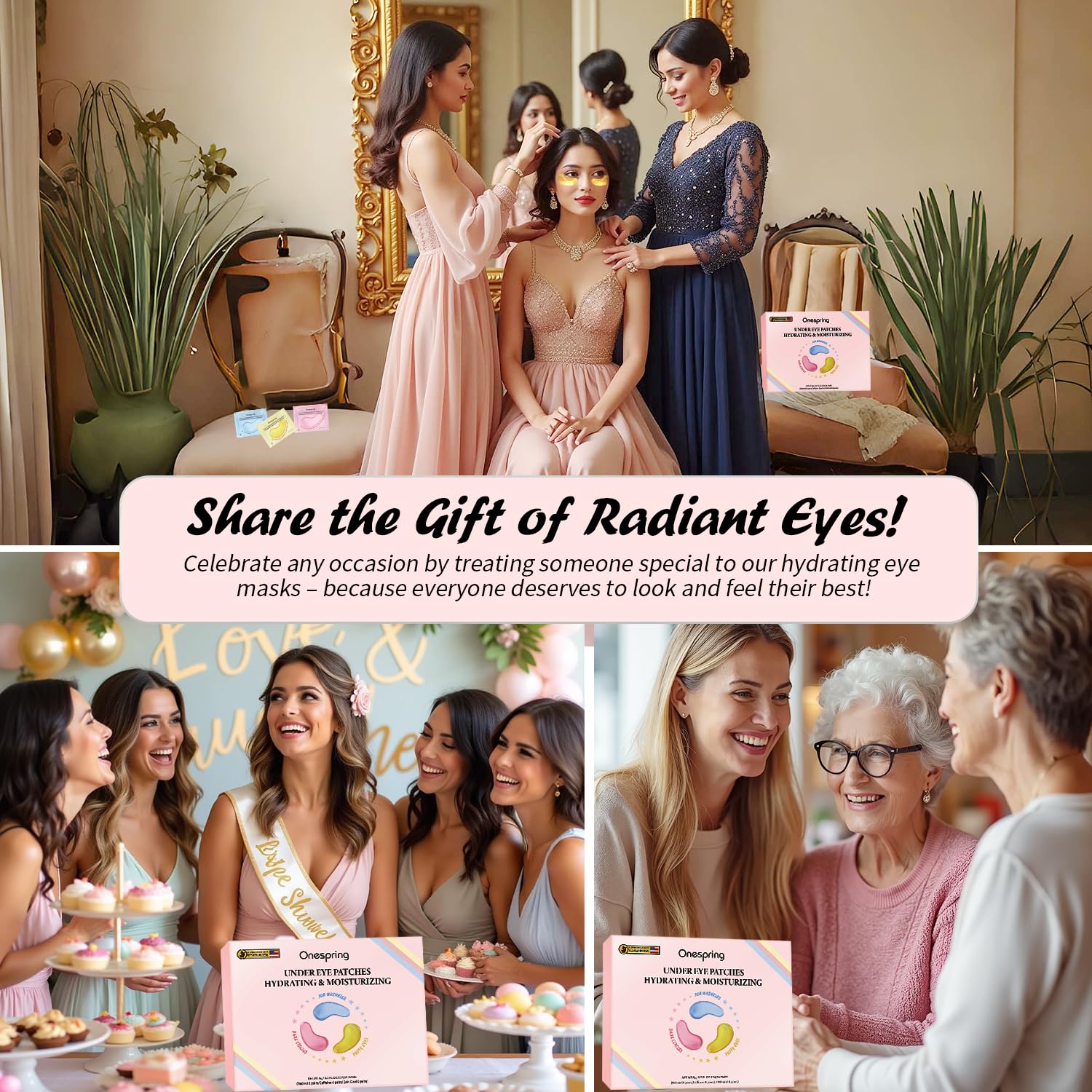 Onespring eye masks gift set image for thoughtful gifting occasions.