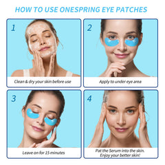 Onespring eye masks hyaluronic-acid-essence delivers instant hydration for refreshed skin.