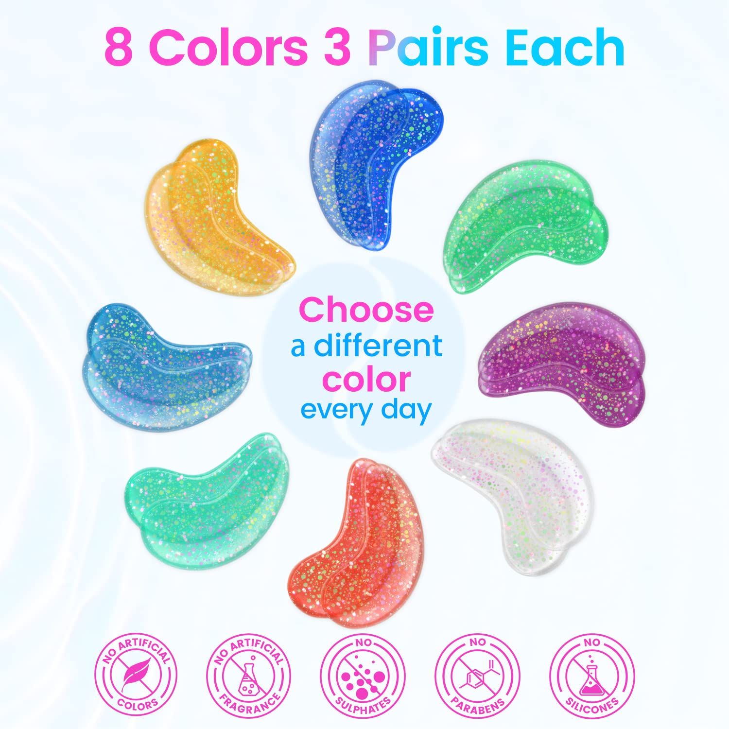 Onespring eye masks with pearl extract for elasticity and radiance boost