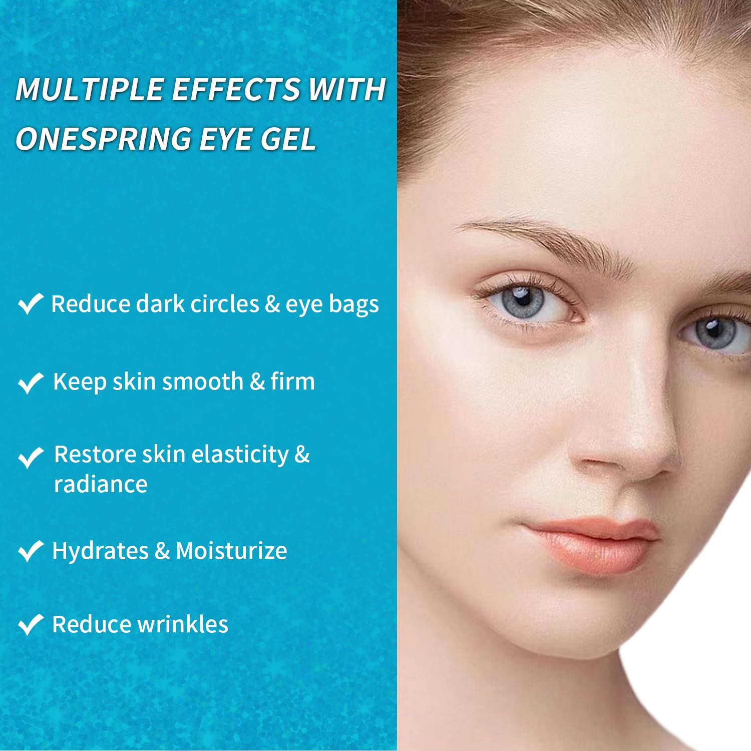 Onespring eye masks puffiness-diminish-results show brighter look after use.