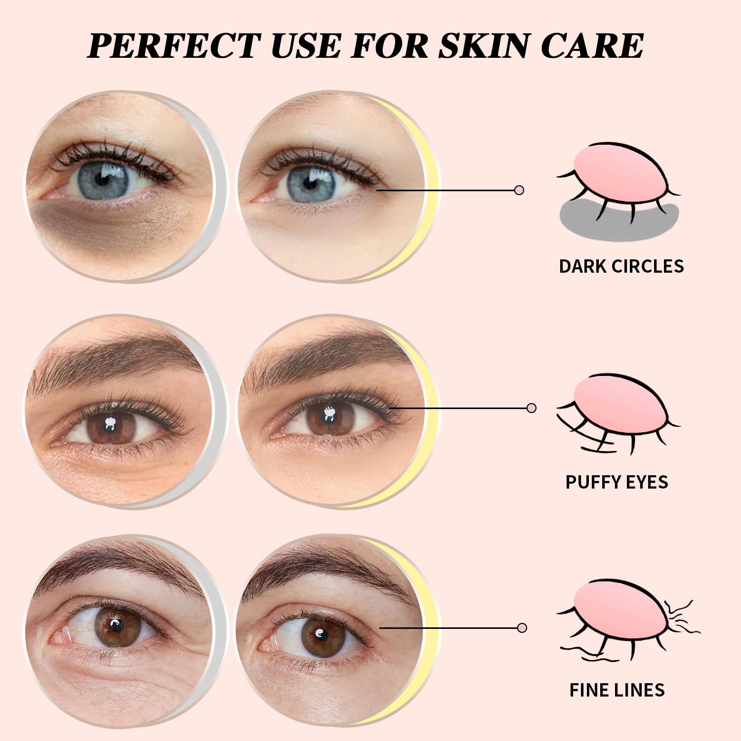 Onespring under eye patches 24K gold close-up, brightening and hydrating for refreshed eyes
