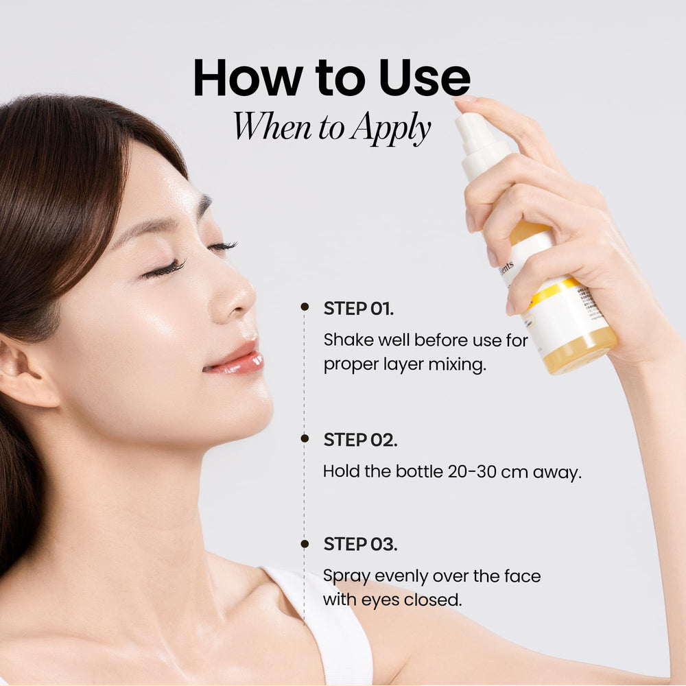 ONGREDIENTS Spritz after cleansing preps skin for makeup application.