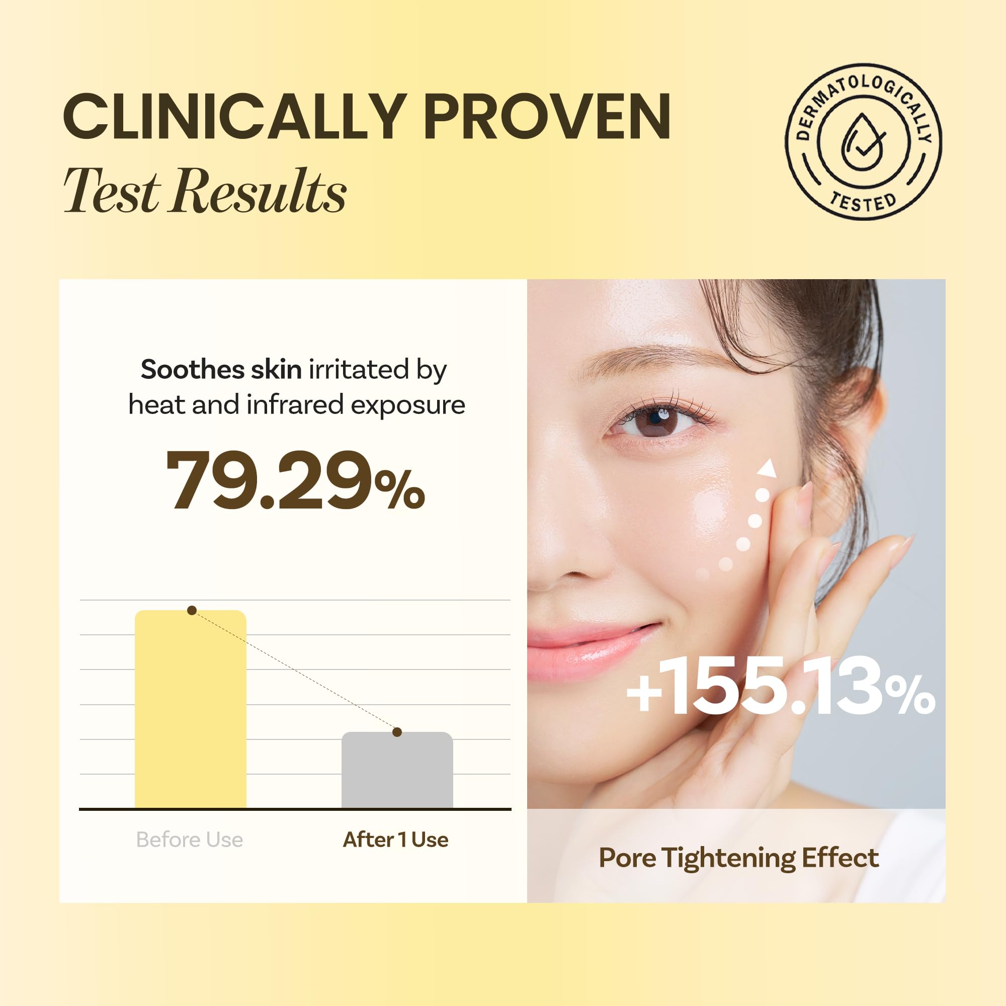 ONGREDIENTS pH-balancing skin barrier support shown for balanced, comfortable skin.