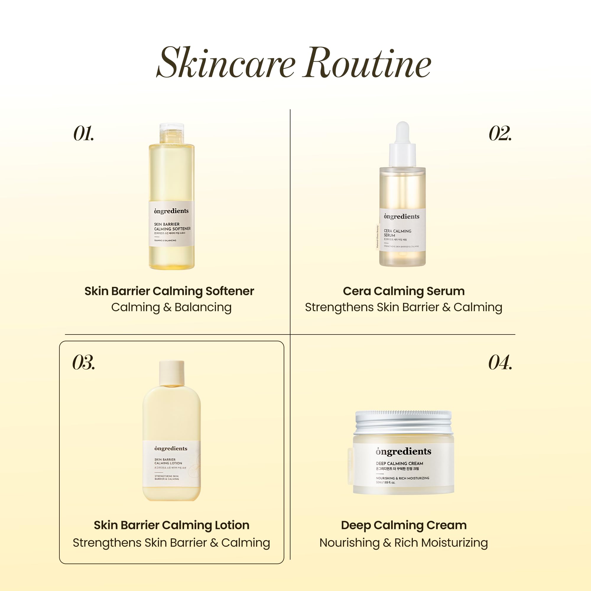 ONGREDIENTS Skin Barrier Lotion vegan-certified seal communicates cruelty-free skincare appeal.
