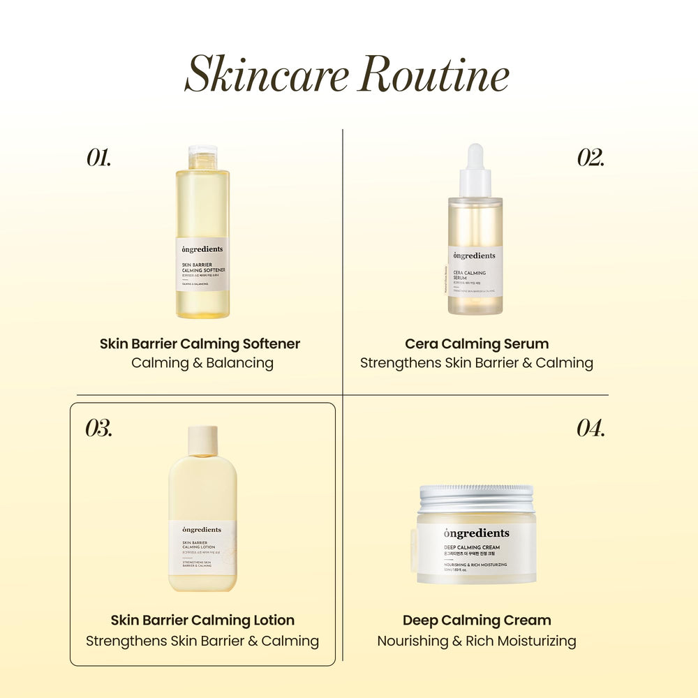ONGREDIENTS Skin Barrier Lotion vegan-certified seal communicates cruelty-free skincare appeal.