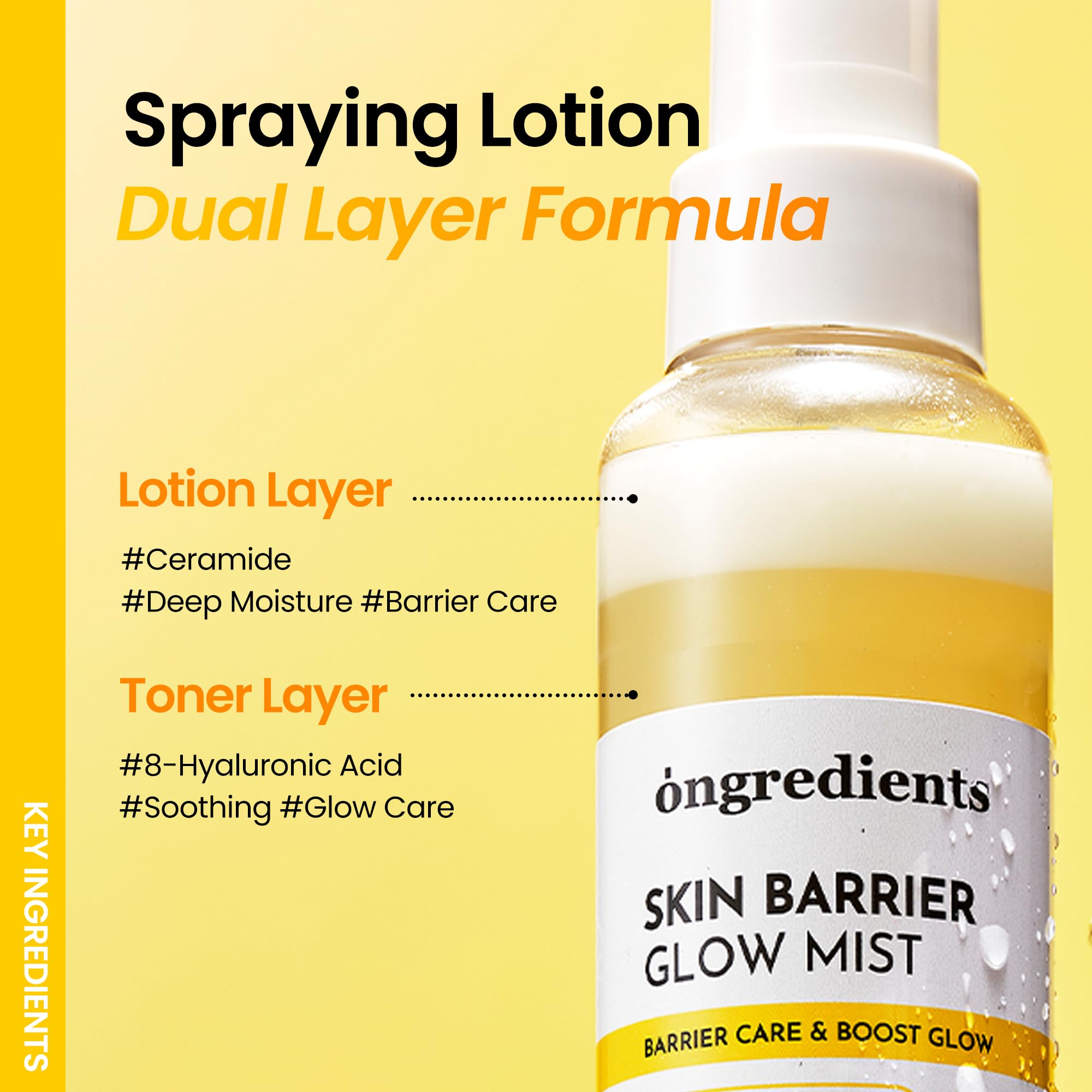 ONGREDIENTS Ultra-fine mist spray delivers cooling refreshment during mid-day touch-ups.