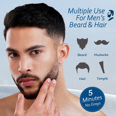 Onilyua gray-beard-before-after reveals natural-looking color change and fuller appearance