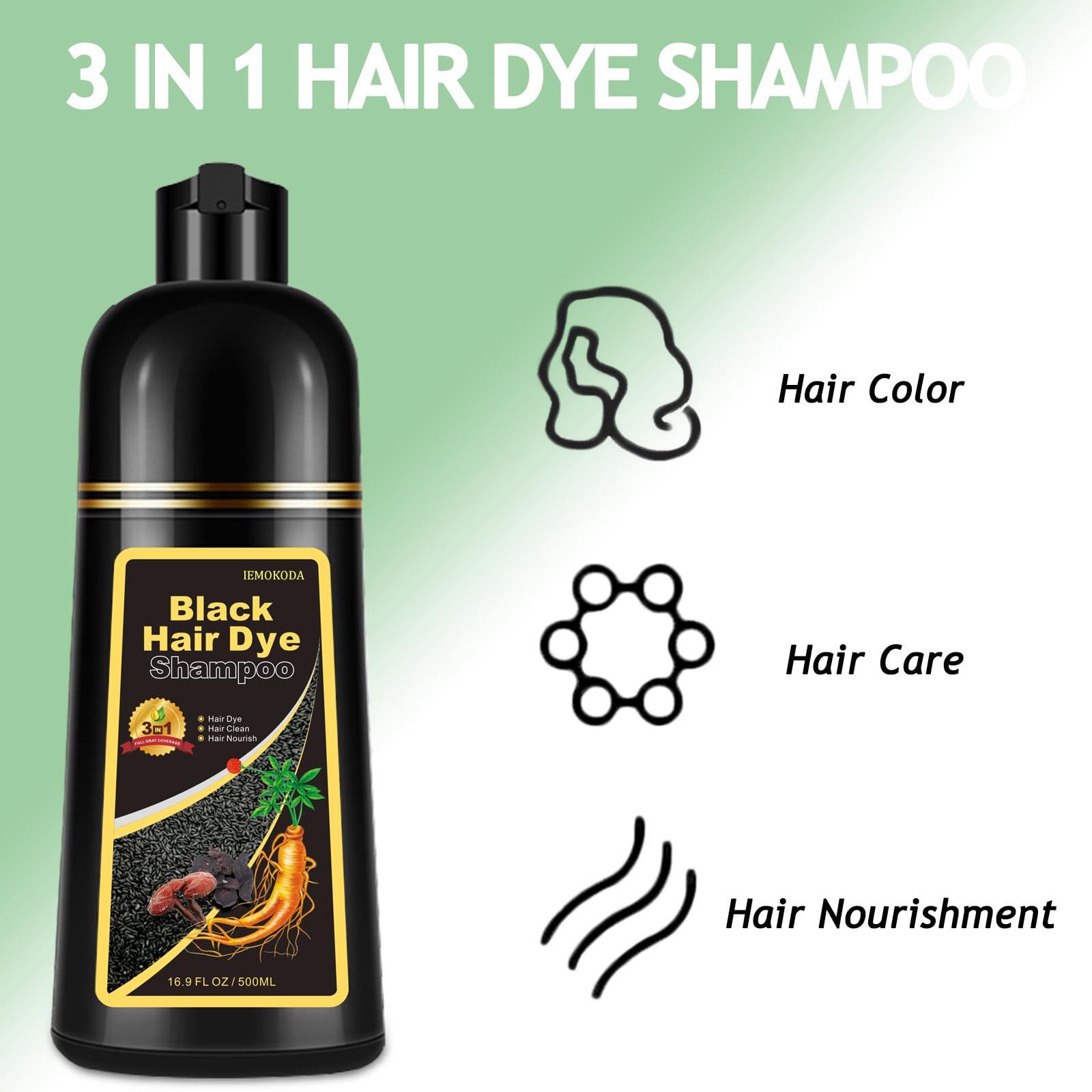 Onilyua gray hair transformation on white strands