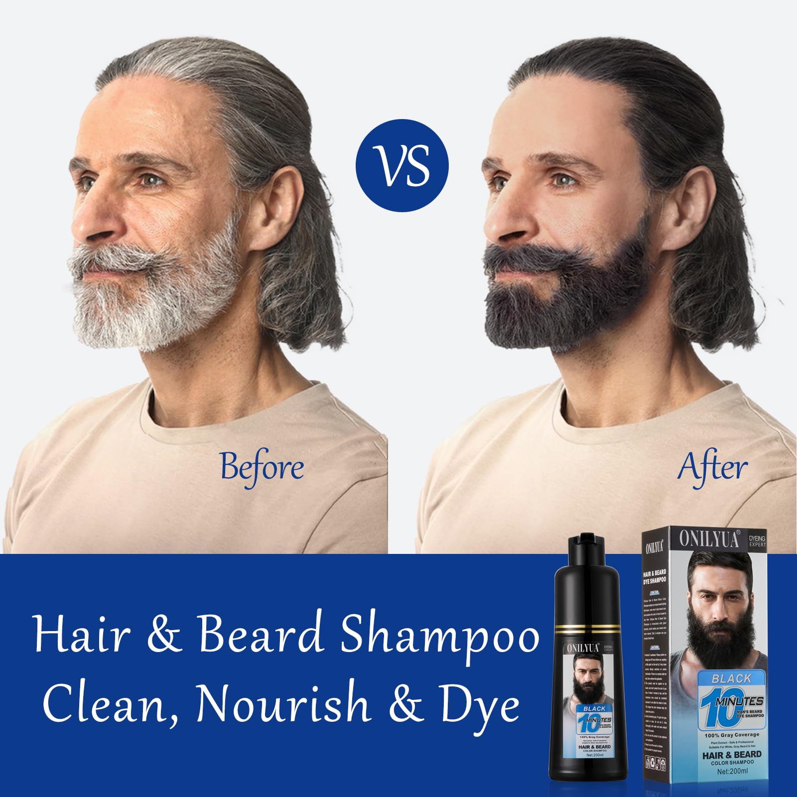 Onilyua beard dye gloves pack enables clean, mess-free at-home application.