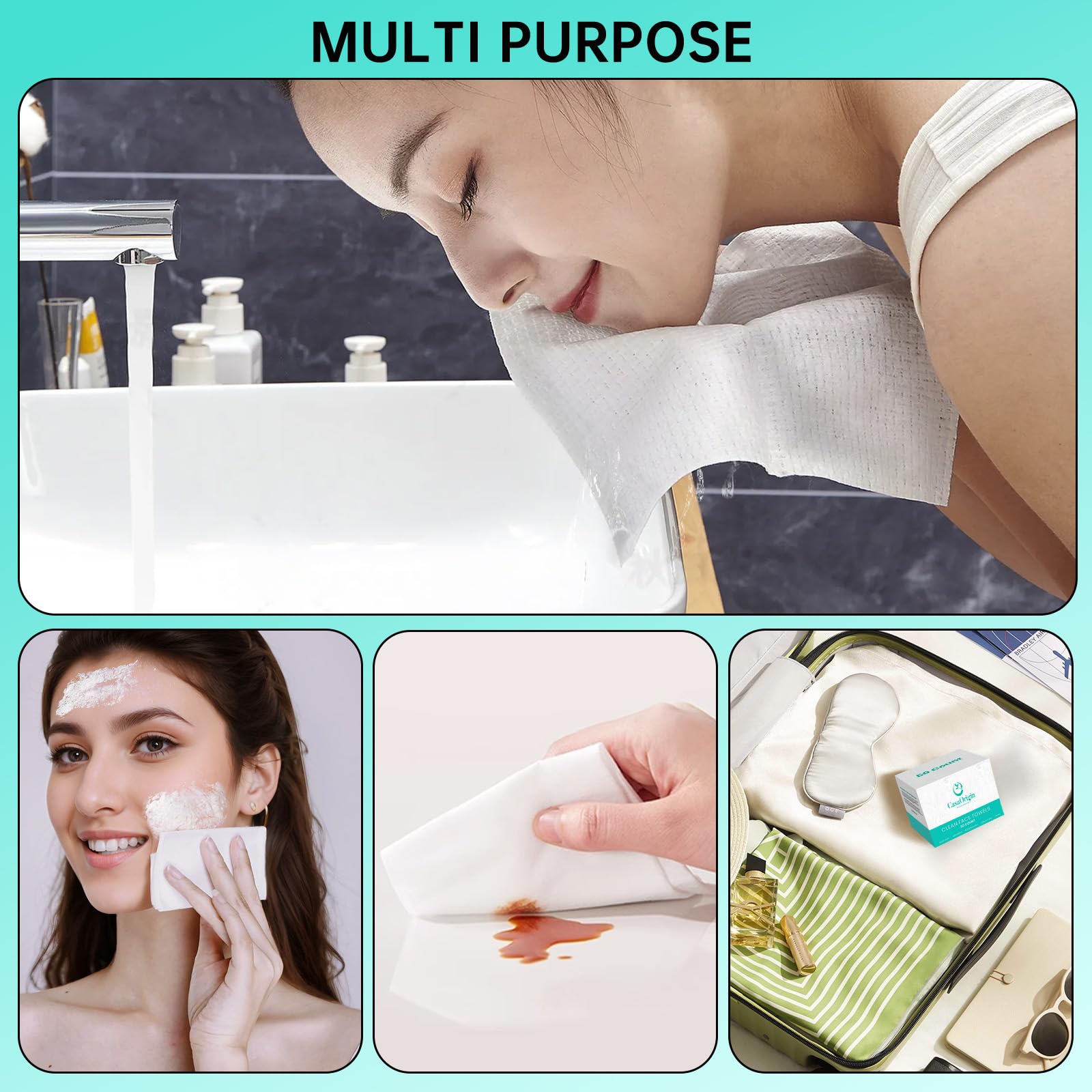 ONLYCARE biodegradable packaging and towels for eco-friendly daily routines.