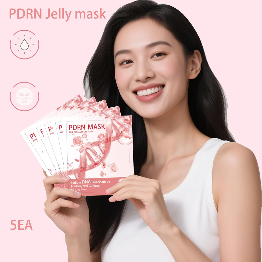 ONMYLOVIN pink mask pack ready for overnight skincare routine.