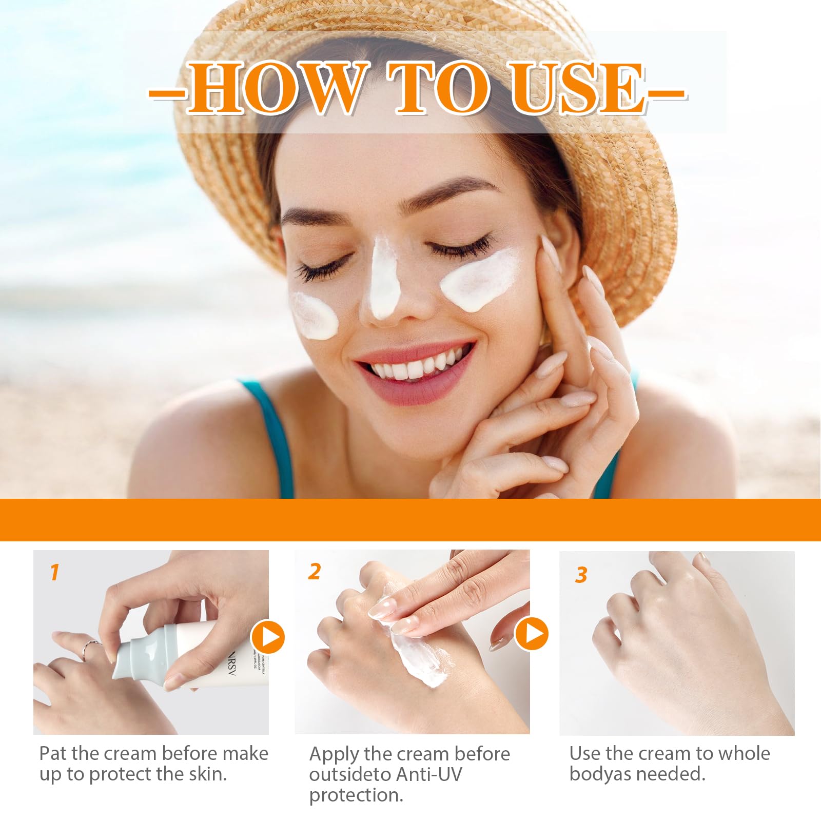 ONRSV Centella Sunscreen SPF50 moisturizing layer complements daily skincare