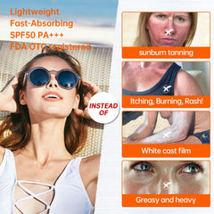 ONSART hypoallergenic and alcohol-free sunscreen for sensitive skin.