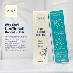 Onsen Secret double-sided-nail-file-120-180-grit shows dual textures for shaping and smoothing