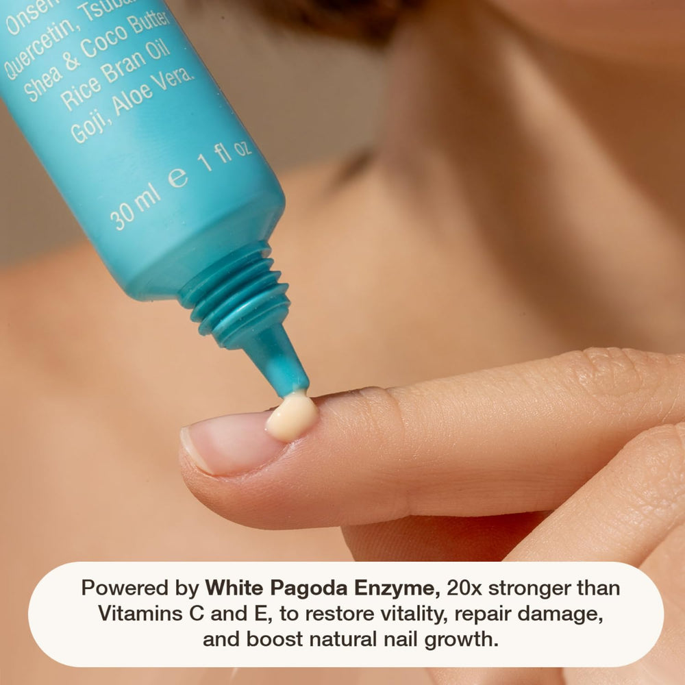 Onsen Secret jojoba oil drop promoting hydration and flexibility