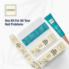 Onsen Secret nail shine kit providing spa-quality finish for stronger-looking nails