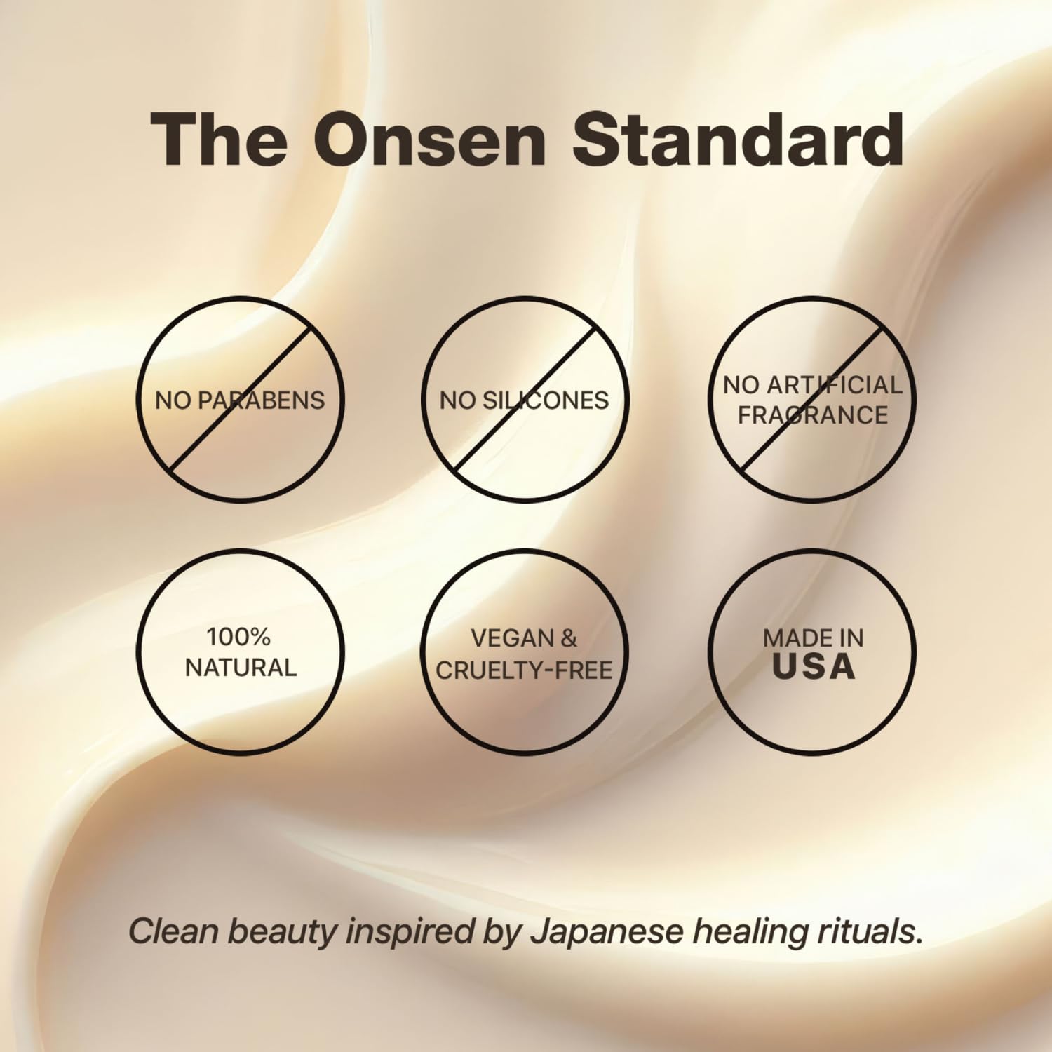 Onsen Secret mineral water bottle highlighting detox hydration for nails