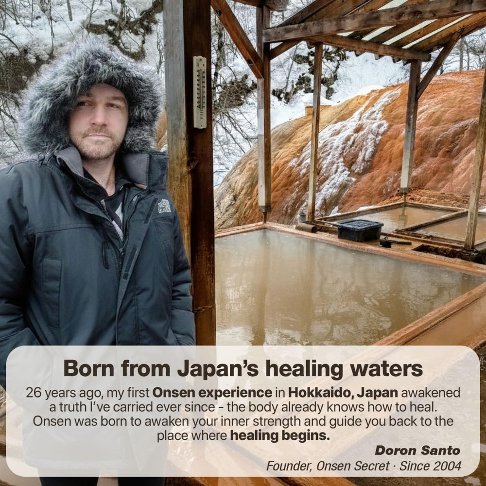 Onsen Secret travel-pack shows compact 2-count for on the go care