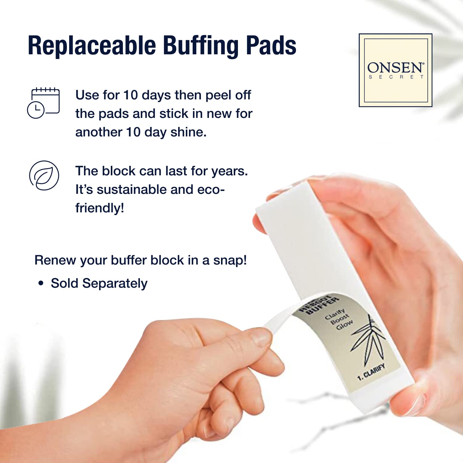 Onsen Secret moisture-lock design shown on nails during routine.