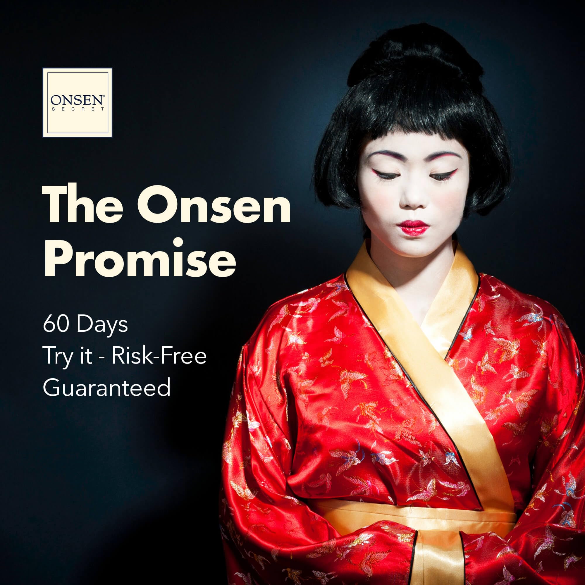 Onsen Secret toenail care scene emphasizing gentle, natural shine.