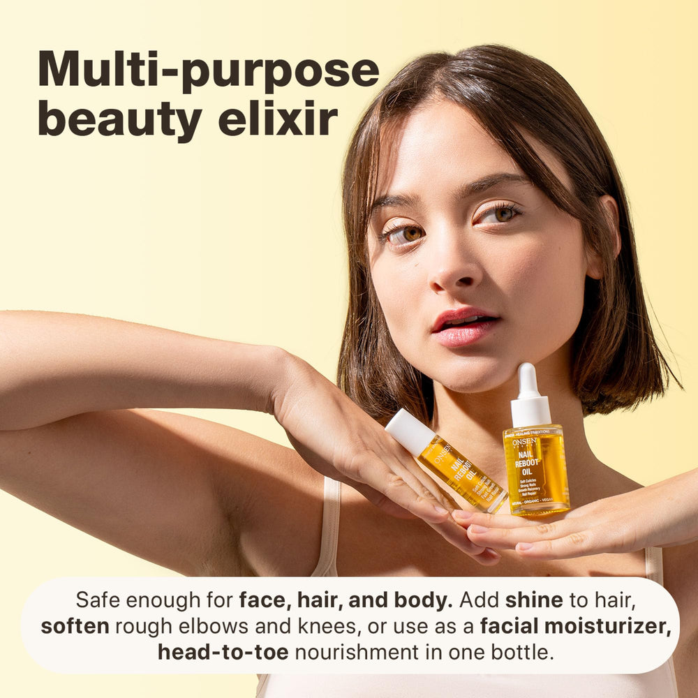 Onsen Secret packaging box showcasing natural vegan formula