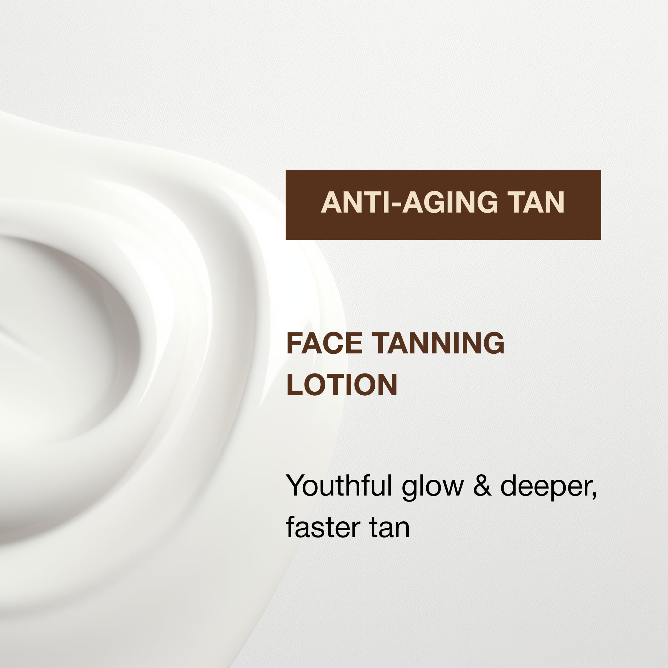 Anti-aging focus supports elasticity and smoother appearance alongside tanning.
