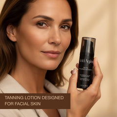 Onyx lotion quick-absorbing texture sinks in without greasiness after indoor tanning.