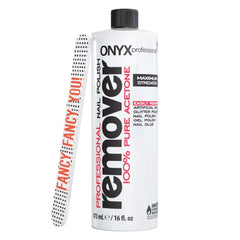 Onyx Professional acetone bottle with pure remover for fast polish removal