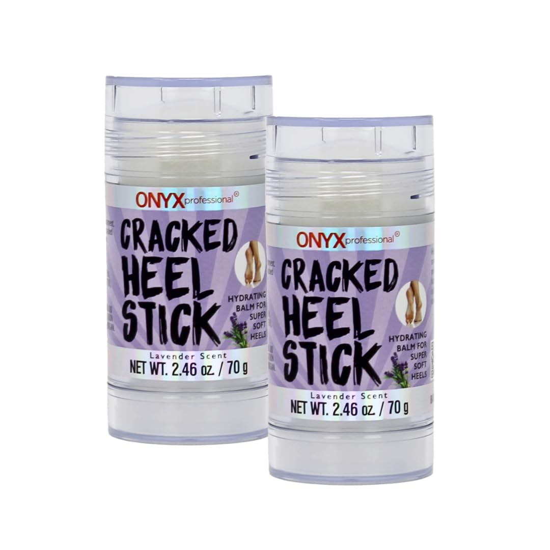 Onyx Professional cracked heel balm stick two-pack for hydrating dry feet