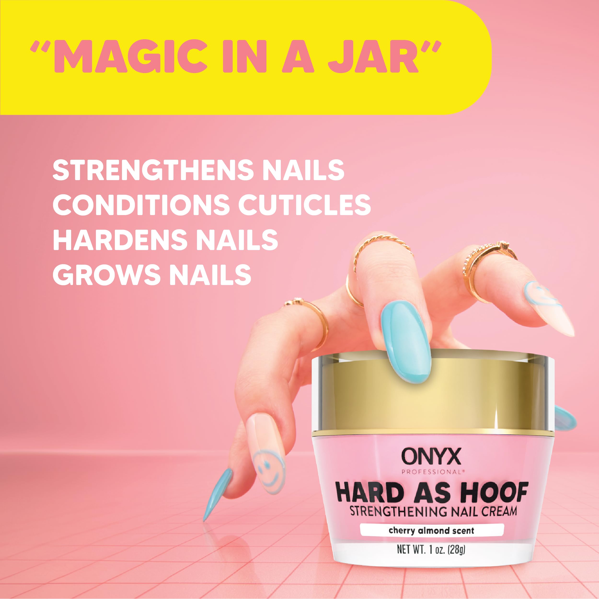 Onyx Professional Hard as Hoof cuticle care applicator applying nourishing cream