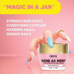 Onyx Professional Hard as Hoof cuticle care applicator applying nourishing cream