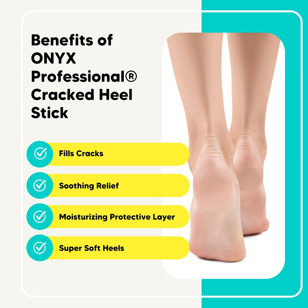 Onyx Professional heel repair softens rough skin on heels and calluses