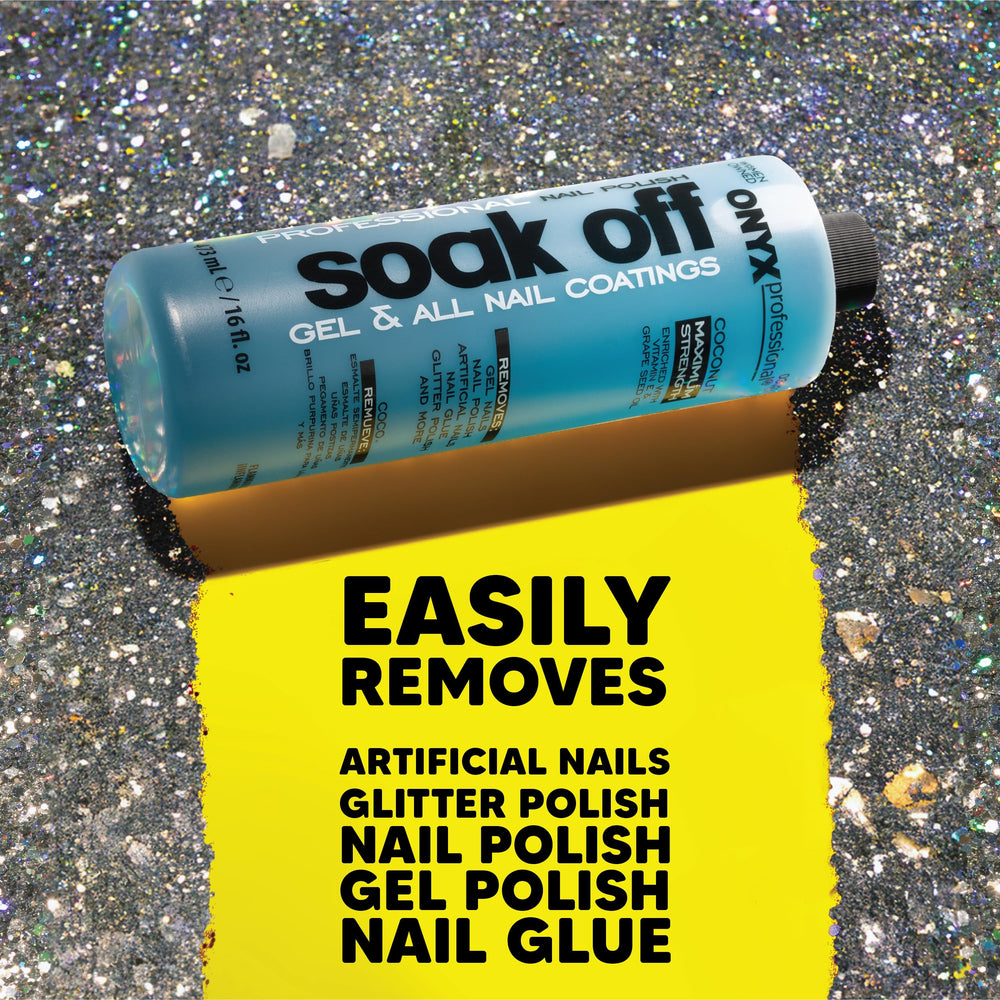 Onyx Professional nail file close-up for precise edge shaping during removal