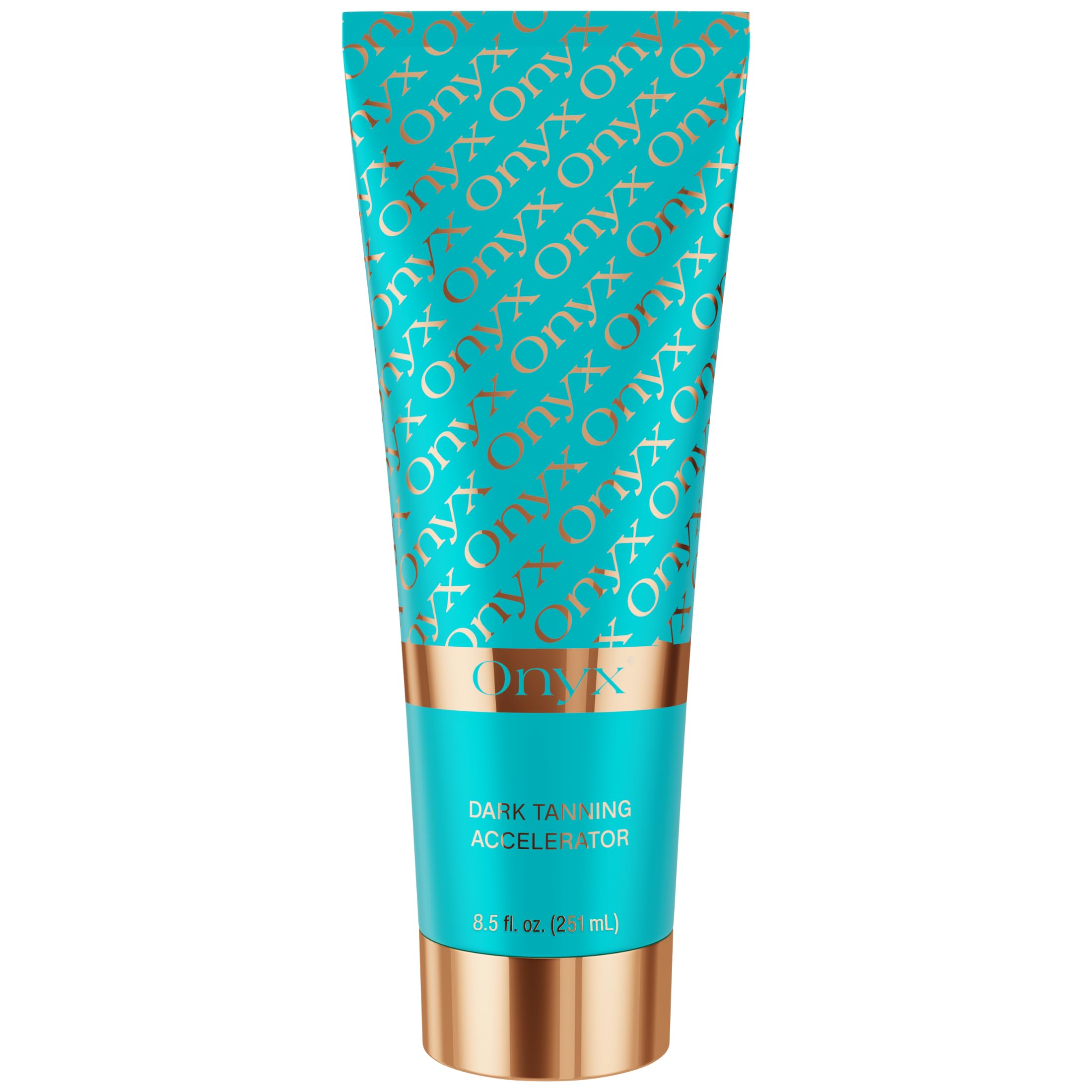Onyx strongest dark tanning accelerator lotion tube closeup highlights premium formula for faster tanning