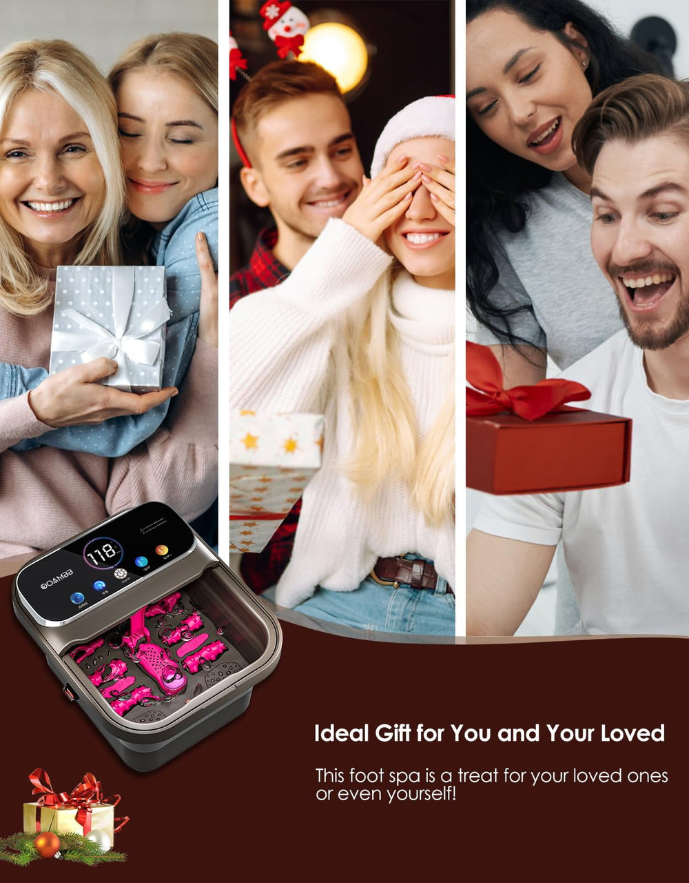 OOAMBB oxygen bubble function to stimulate feet and ease fatigue