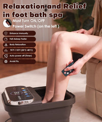 OOAMBB foot spa color touchscreen for precise heat and time control