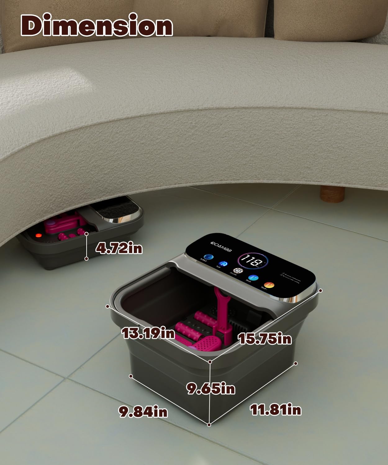 OOAMBB six massage rollers deliver deep kneading across the foot