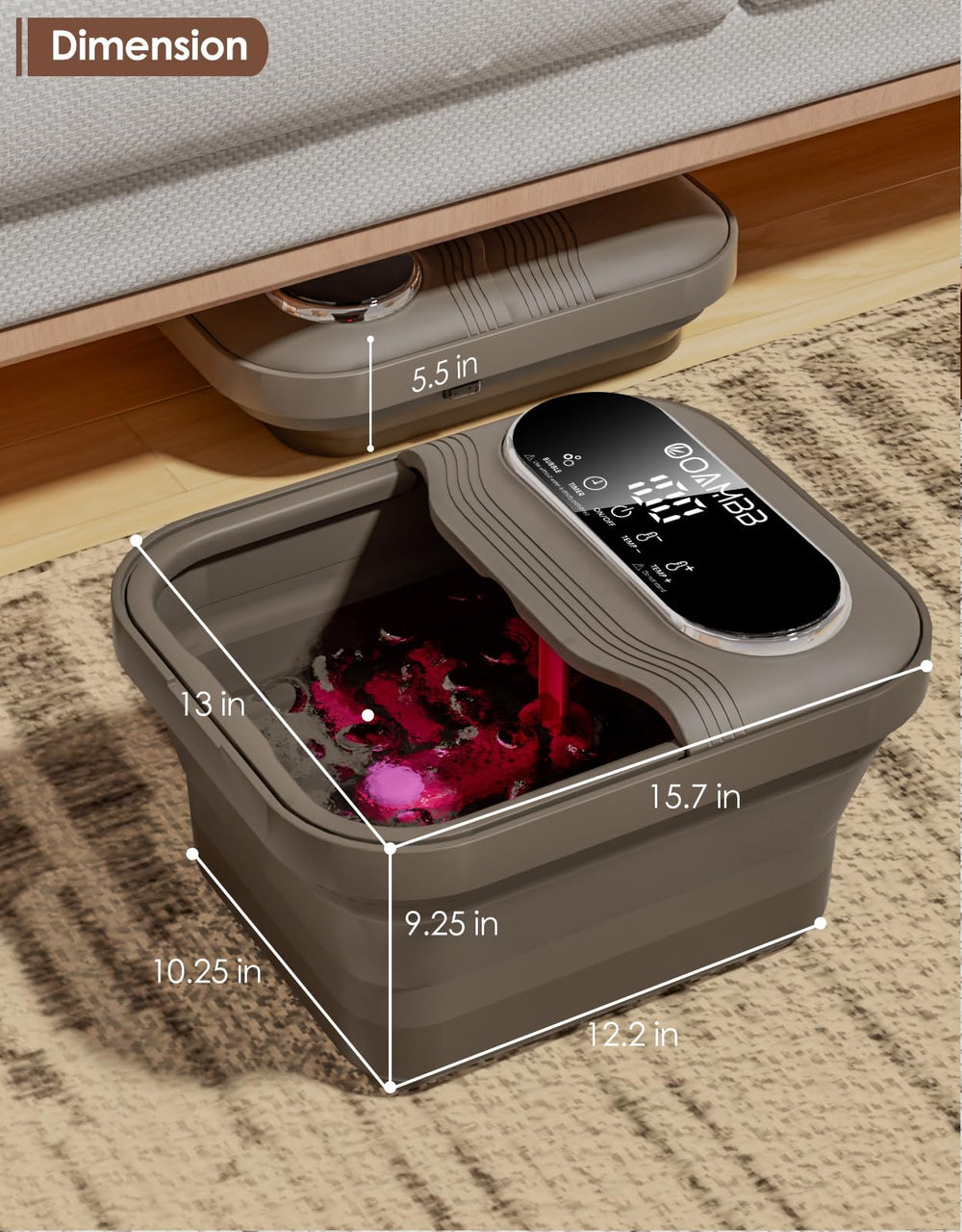 OOAMBB removable pedicure stone helps exfoliate and remove dead skin at home