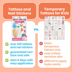Ooly Sweet Shop nail stickers display, plenty of playful designs for days of styling.