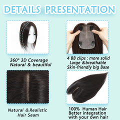 OOPPOO biological scalp part creates a realistic hairline and depth
